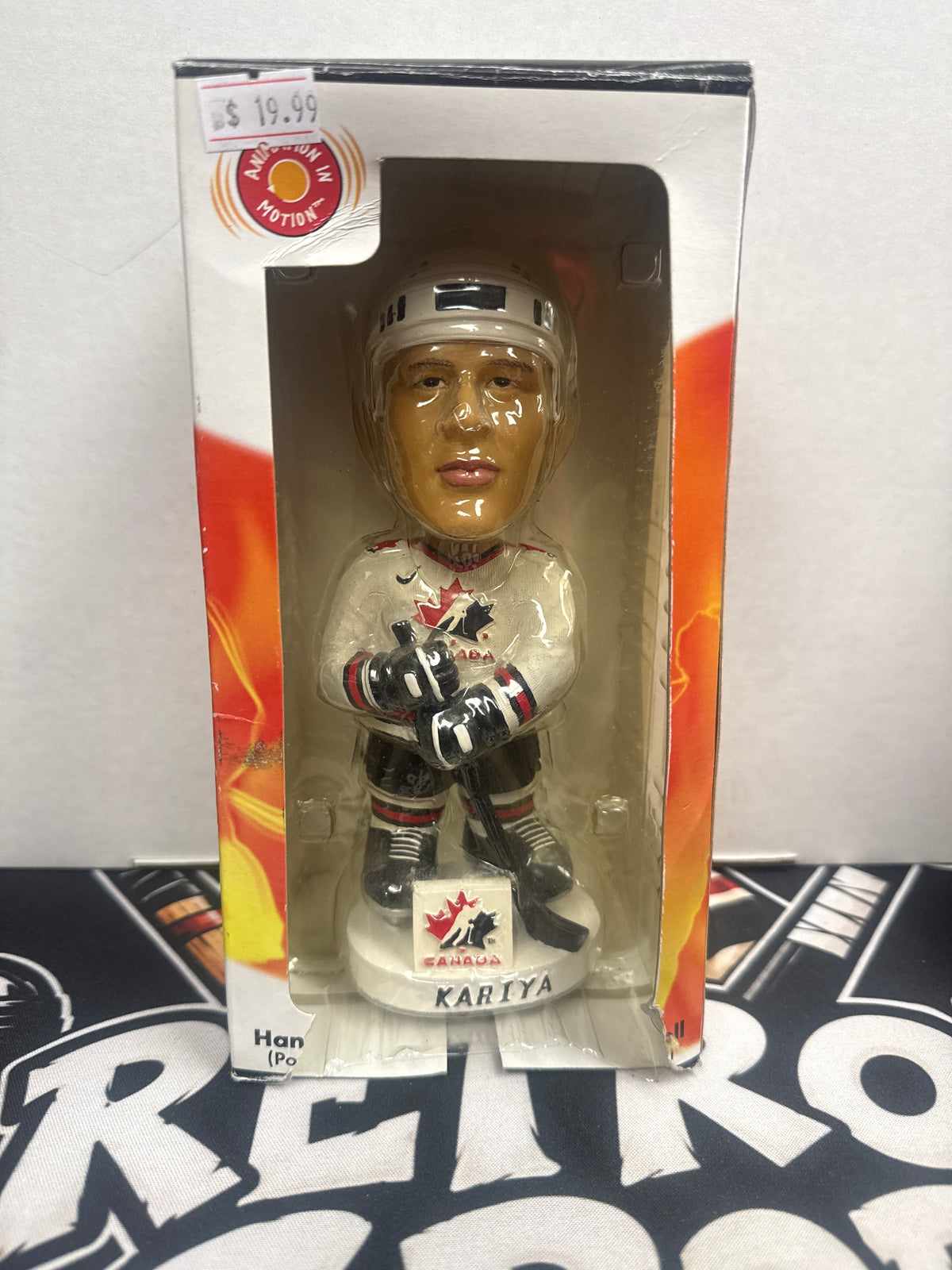 Bobblehead Paul Kariya(boîte abîmée)