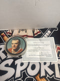 Maurice Richard rondelle autographié
